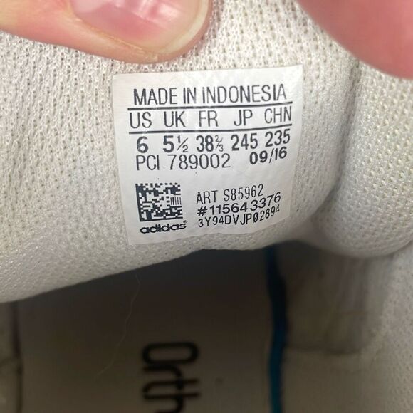 Adidas Pro Model Kids' Unisex Leather High Top Sneakers 6 - Picture 8 of 10